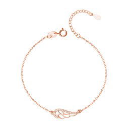 Olivie Strieborný náramok KRÍDLO ROSE 3071