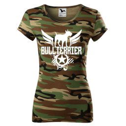 Dámske tričko Bullterrier STAR ARMY