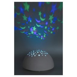 Rabalux Biely prenosný LED RGB projektor Lina 0,5W 1470