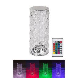 Rabalux Priehľadná LED RGB nabíjacia lampa Siggy 1,5W s DO 76015