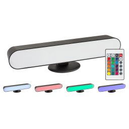 Rabalux Čierna LED RGB nabíjacia lampa Parker 3W s DO 76016