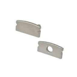 LED Solution Koncovka vstavaného profilu V15 šedá Vyberte variantu: Koncovka s otvorom LP101S-END-HOLE