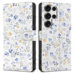 Tech-Protect Wallet knižkové puzdro na Samsung Galaxy S25 Ultra, spring flowers