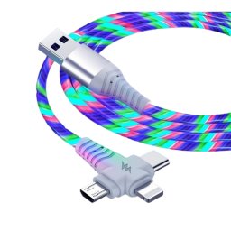 Nabíjací a datový kábel 3v1 Micro USB + iPhone Lightning + USB-C