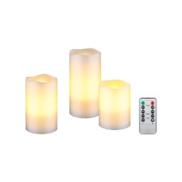 Vosková LED sviečka GOOBAY 74368 sada 3ks