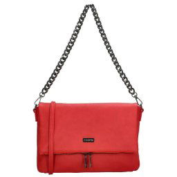 Červená crossbody kabelka s retiazkou "Elysia"