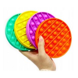 Antistresová senzorická hračka Push Pop Bubble kruh Žltá