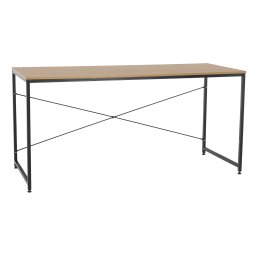 Kondela Písací stôl, dub/čierna, 150x60 cm, MELLORA