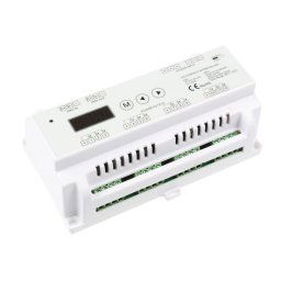 T-LED DMX dekodér na DIN lištu pre LED pásiky, 12ti-kanálový 065601
