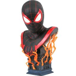 Diamond Select Toys Marvel Legends In 3D Ps5 Miles Morales 12 Scale Bust Feb211935
