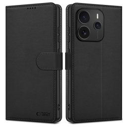 Tech-Protect Wallet knižkové puzdro na Xiaomi Redmi Note 14 5G, čierne
