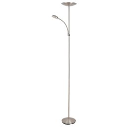 Rabalux Chrómová stojacia LED lampa Vlasta 18W+5W 7006