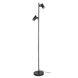 Rabalux Čierna stojacia lampa Maximilian pre žiarovku 2x GU10 73046