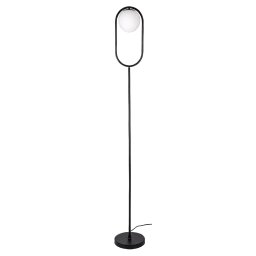 Rabalux Čierna stojacia lampa Ghita pre žiarovku E27 74029