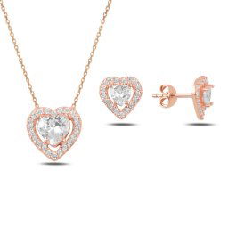 Olivie Strieborná sada ROSE SRDCE 3920