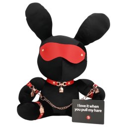 Bondage Rabbit - BDSM maska zajaik - ierna