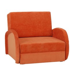 Kondela Rozkladacie kreslo, s úložným priestorom, oranžová, MILI 1