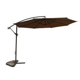 Slnečník kovový ø 350 cm - hnedá