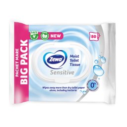 Zewa Sensitive vlhčený toaletný papier 80ks