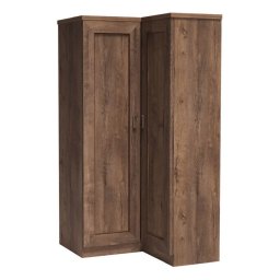 Kondela Rohová skriňa, 110cm, kombinovaná, dub lefkas, TEDY TYP T25