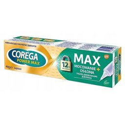 Corega Power Max fixačný krém extra silný, s mätovou príchuťou 40 ml.