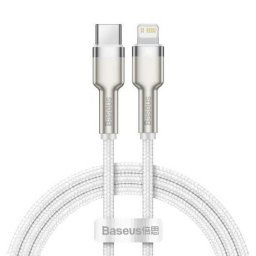 Kábel BASEUS Cafule USB-C/Lightning 2m White 20W