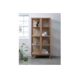 Furniria Dizajnová vitrína Dallan 190 cm prírodný dub