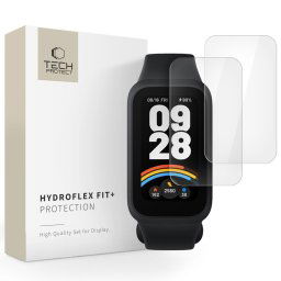 Tech-Protect Hydroflex Fit+, Hydrogélová fólia, Xiaomi Smart Band 9 Active, 2 kusy