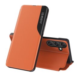 MG Eco Leather View knižkové puzdro na Samsung Galaxy A26, oranžové