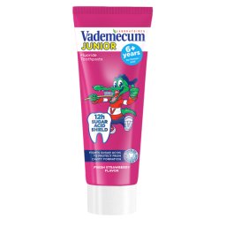 Vademecum Junior Jahoda zubná pasta pre deti 0-6rokov 50ml