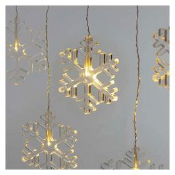 EMOS LED vianočný záves snehové vločky 84x45cm DCGW06