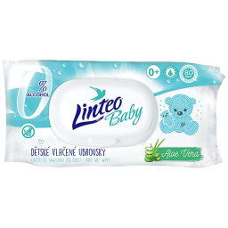 Linteo Baby vlhčené detské obrúsky s aloe vera 80ks
