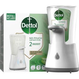 Dettol Bezdotykový dávkovač mýdla + tekuté mýdlo aloe a bambus 250ml