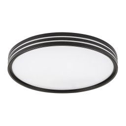 Rabalux Čierne stropné LED svietidlo Epora 390mm 25W 71118