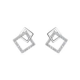 Olivie Strieborné geometrické náušnice 8388