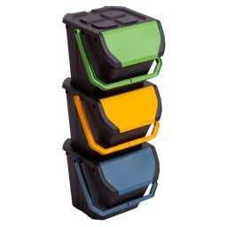 Sada 3 odpadkových košov FRIDA na triedený odpad 3 x 25 l