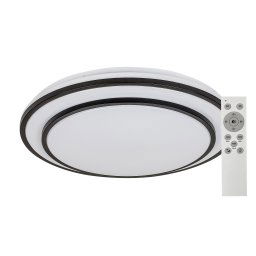 Rabalux Čierne stropné LED svietidlo Lupita 490mm 40W CCT s DO 2130