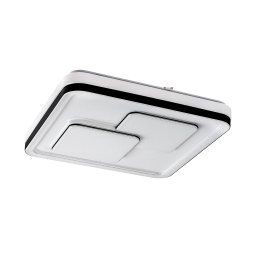 Rabalux Čierne stropné LED svietidlo Hecate 485x485mm 40W 2604