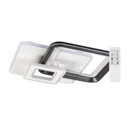 Rabalux Šedé stropné LED svietidlo Stregobor 495x495mm 48W CCT s DO R2937