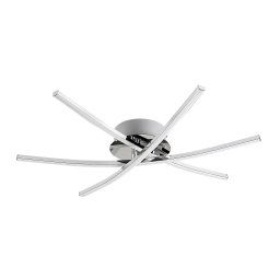 Rabalux Chrómové stropné LED svietidlo Cyclone 570mm 21W 4606
