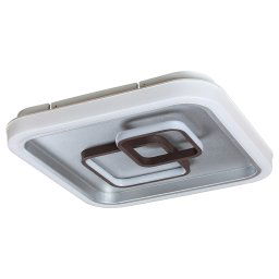 Rabalux Strieborno-hnedé stropné LED svietidlo Portia hranaté 490x490mm 50W 3318