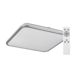 Rabalux Chrómové stropné LED svietidlo Linden hranaté 455x455mm 72W CCT s DO 3479