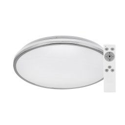 Rabalux Chrómové stropné LED svietidlo Linden okrúhle 490mm 50W CCT s DO 3478