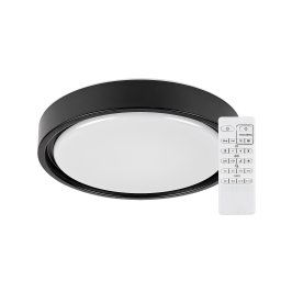 Rabalux Čierne stropné LED svietidlo Foster 360mm 28W RGB+CCT s pohybovým čidlom a DO 3283