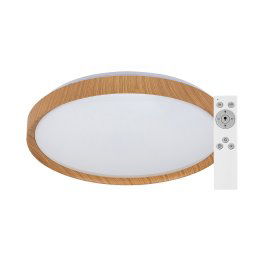 Rabalux Stropné LED svietidlo Sherwood s dekorom dreva 490mm 50W CCT s DO 3500