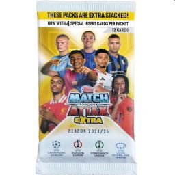 Futbalové karty Topps Match Attax EXTRA TCG 202425 UCC Balíček 5053307074644