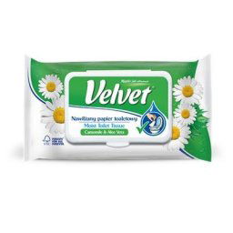 Velvet vlhčený toaletný papier s harmančekom 48ks