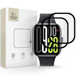 Tech-Protect Hybridné sklo Flex+, Xiaomi Redmi Watch 5, čierne, 2 kusy