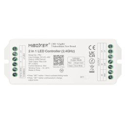 LED Solution Mi-Light MiBoxer RF Prijímač 20A 2v1 pre jednofarebné a CCT LED pásiky PR2