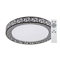 Rabalux Čierne stropné LED svietidlo Nilin 490mm 48W CCT s DO 71140